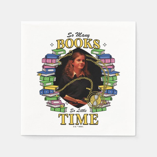 Så många Bokar, så lite tid Pappersservett (Framsidan)