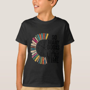 Så många Bokar, så lite tid, Retro Bookish Bok Kär T Shirt