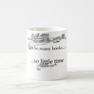 Så många bokar, så lite Time Kaffemugg