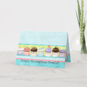 Så många cupcakes! Anpassat anteckningskort för t