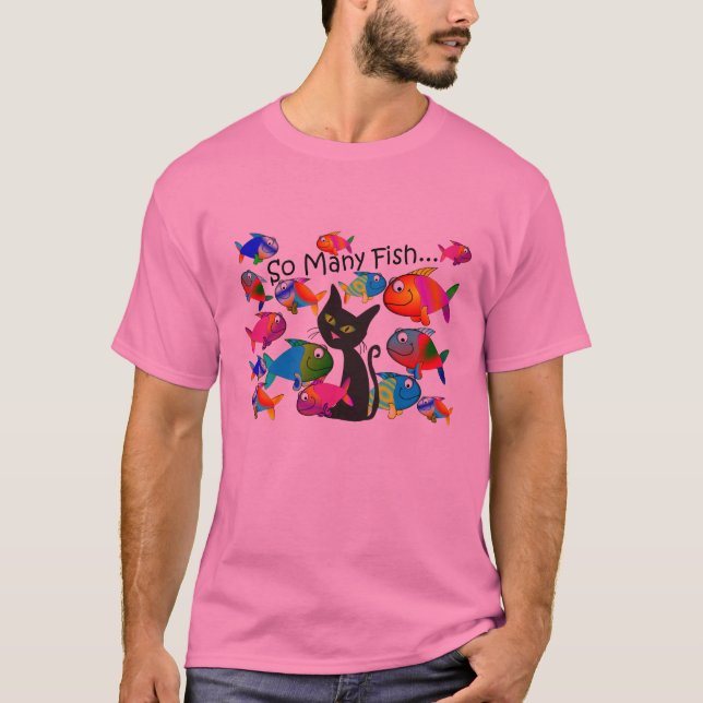 "Så många fiskar" - Lovers-gåvor Tee Shirt (Framsida)