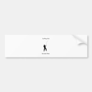"Så många fiskar så lite tid" design Bildekal