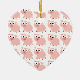 Så många Grisar Julgransprydnad Keramik