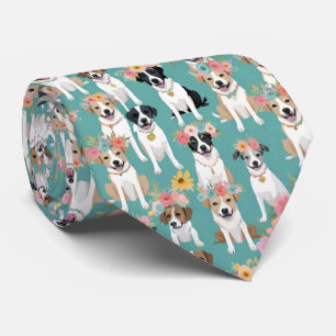 Så Många Hundar Med Blomsterkransar Slips