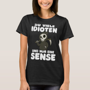 Så många idioter och bara en skiva av svart humor t shirt