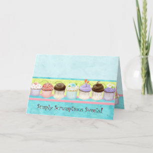 Så många muffins!  Den beställnings- tårtaaffären Anteckningskort