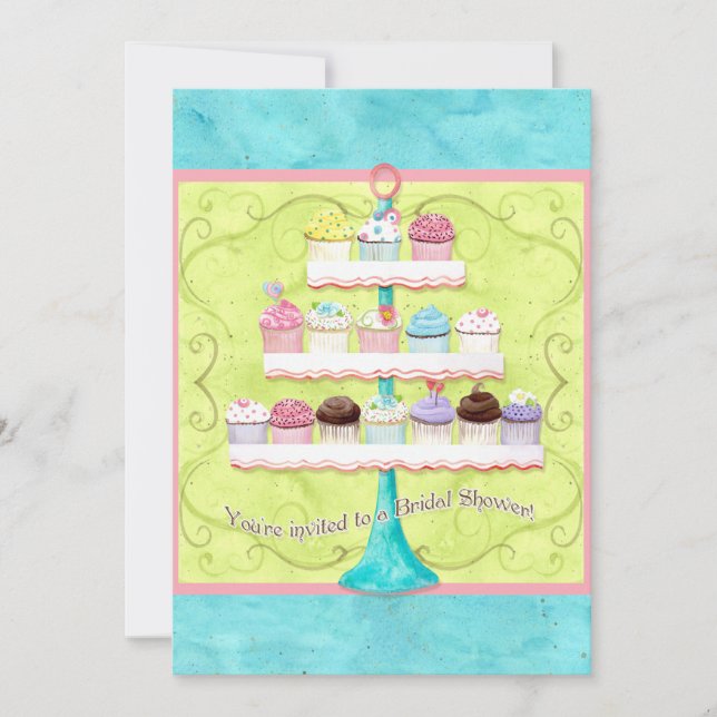 Så många muffins, inbjudningskort för möhippan (Framsida)