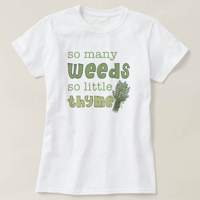 Så många Ogräs är glatt  Baby Doll Tee (Design framsida)