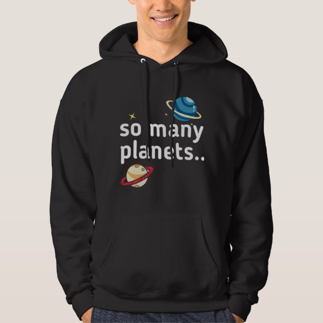 så många planeter hoodie (Framsida)