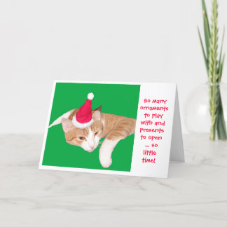 Så många prydnadar som så lite leker med tid helgkort