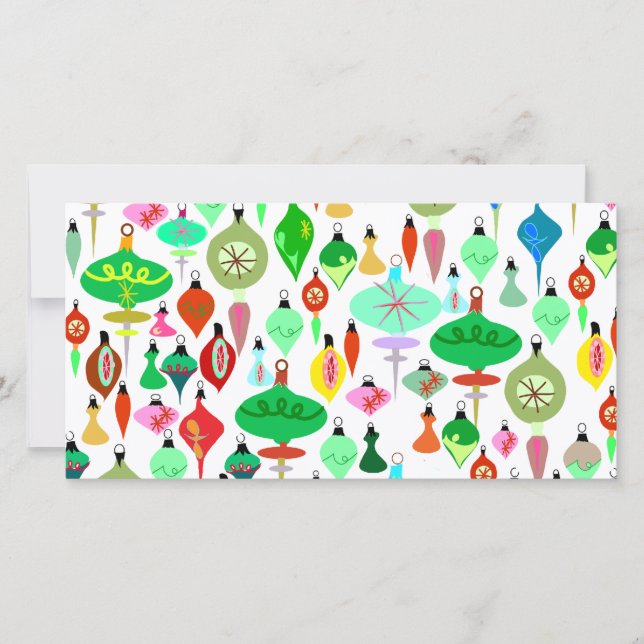 Så många prydnadsföremål julkort (Framsida)