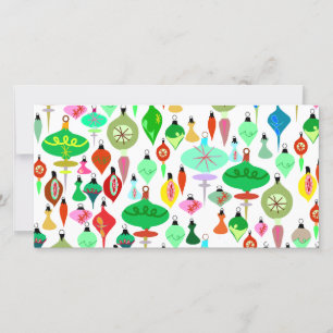 Så många prydnadsföremål julkort