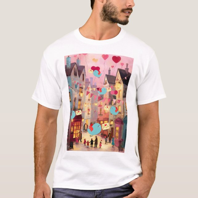 SÅ MÅNGA VALENTINKORT FÖR LEVERANS T SHIRT (Framsida)