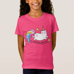 Så Meowgical Cute Unicorn kattunge glitter-gnistor Tröja