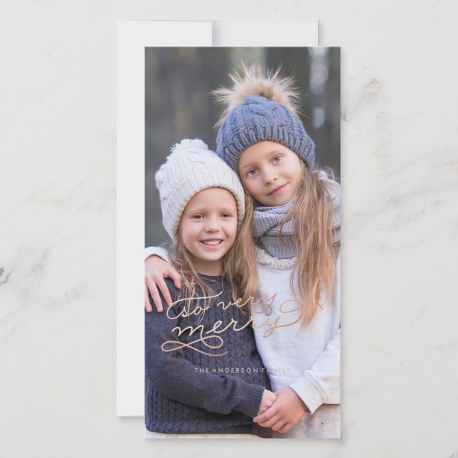 SÅ MERRY RO GULD-julkort Julkort (Framsida)