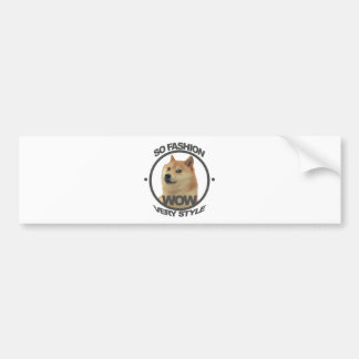 Så mode, så Doge Bildekal