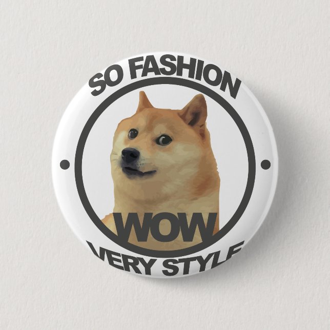 Så mode, så Doge Knapp (Framsida)