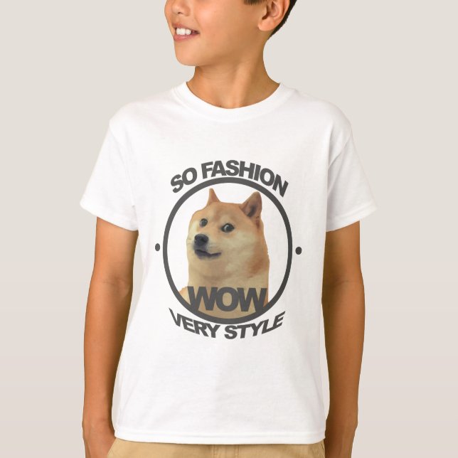 Så mode, så Doge T-shirt (Framsida)