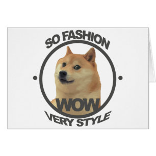 Så Mode, So Doge Hälsningskort