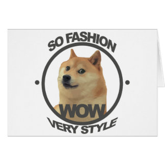 Så Mode, So Doge Hälsningskort