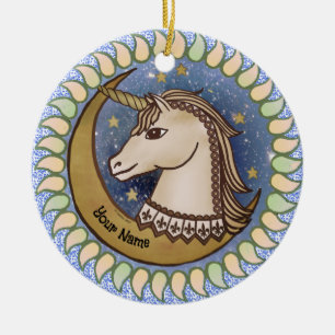 Så Modig Unicorn Julgransprydnad Keramik