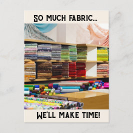 Så mycket Fabric Helg Vykort