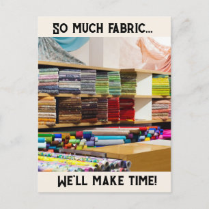 Så mycket Fabric Helg Vykort