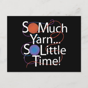 Så mycket garn vykort