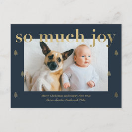 Så mycket glädje Modern julkort Helg Vykort