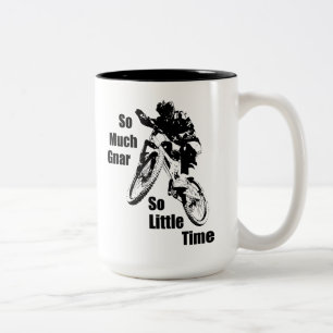 Så mycket Gnar så lite tid Berg Bike Två-Tonad Mugg