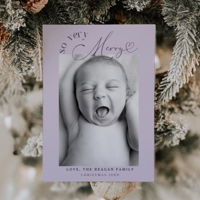 Så mycket God jul Lila Birth Meddelande (Skapare uppladdad)