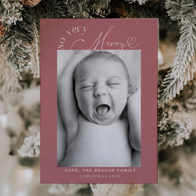 Så mycket God jul Rosa Birth Meddelande (Skapare uppladdad)