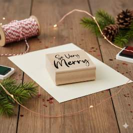 Så mycket högtravande Festive Helgdag Craft Stämpel