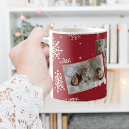 Så mycket Joy Funny julfamiljs foto Kaffemugg