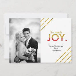 Så mycket JOY. | Julfotoport, Helgdag Julkort