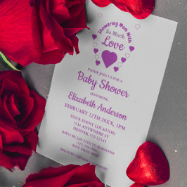 Så mycket Kärlek Baby Shower Inbjudningar