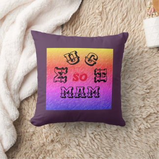 SÅ MYCKET MAM BLACK RED PURPPLE KUDDE