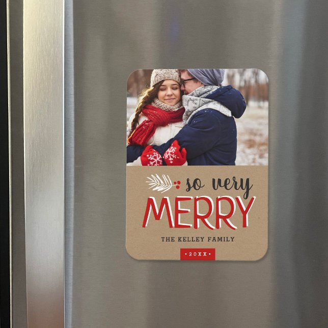 Så mycket merry Helgdag Photo Magnet (Skapare uppladdad)