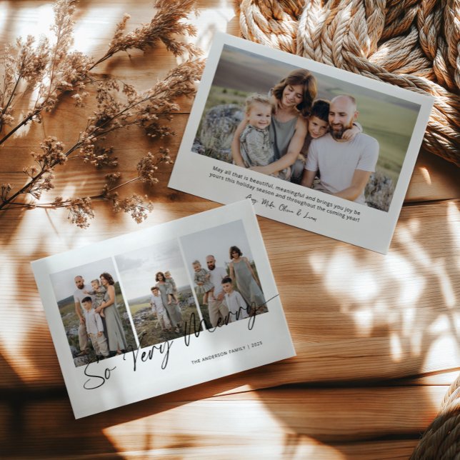 Så mycket merry Modern Elegant-skript jul Julkort (Skapare uppladdad)