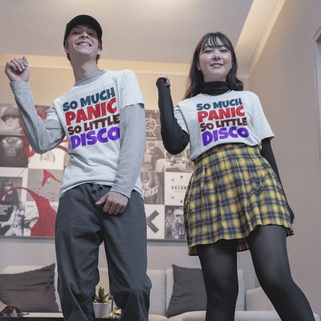 SÅ MYCKET PANIC SÅ LITE DISCO T-SHIRTS (Skapare uppladdad)