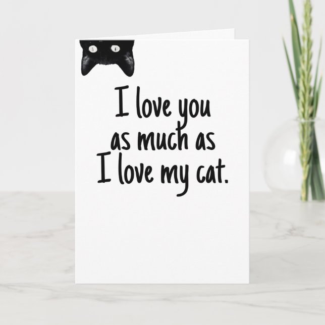 Så mycket som mitt katt helgkort (Framsida)