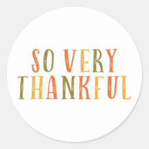 Så mycket tacksam Sticker