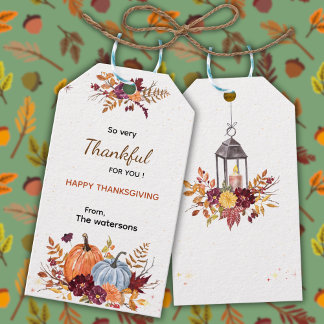 Så mycket tacksamma Märkre för Happy thanksgiving  Presentetikett