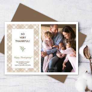 Så mycket tacksamt fotoutfoto Thanksgiving Hälsnin Julkort