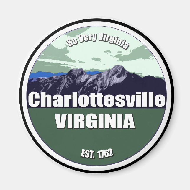 Så mycket Virginia Charlottesville Magnet (Framsidan)