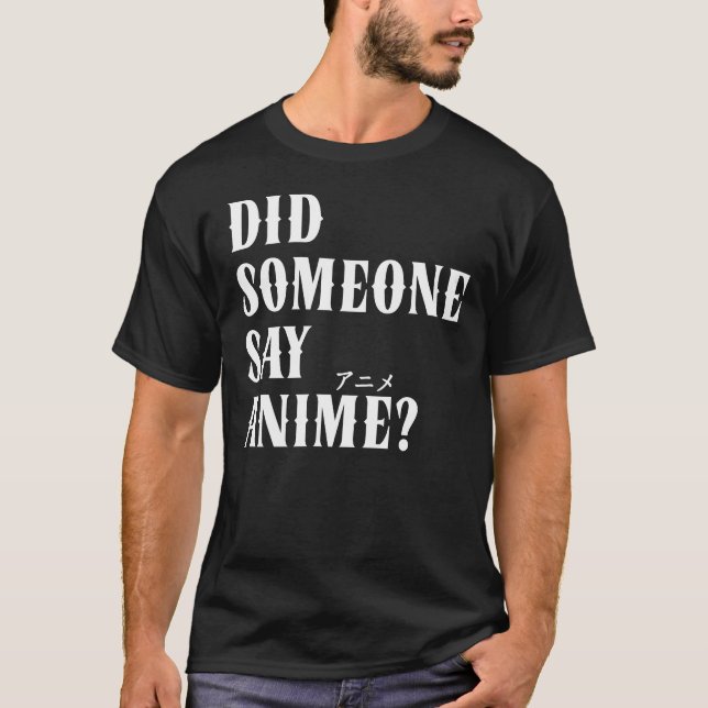 Sa någon anime Funny Katakana? T Shirt (Framsida)