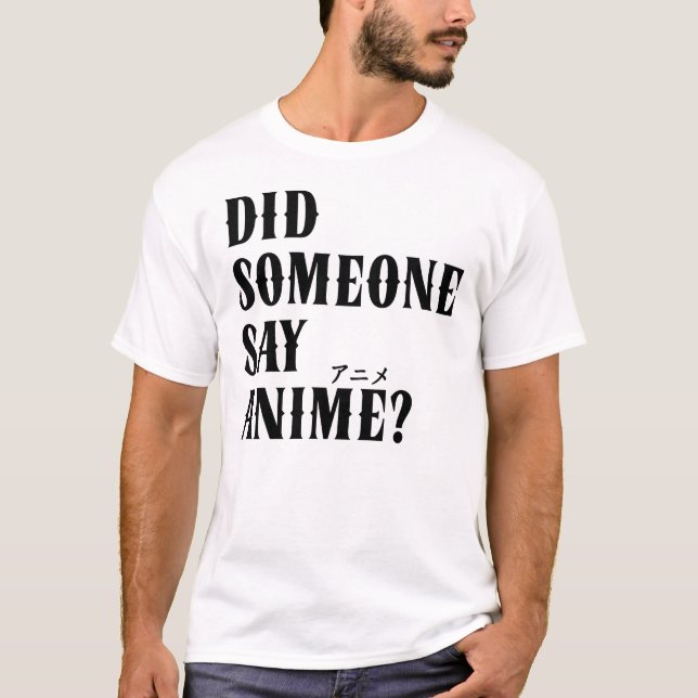 Sa någon anime Funny Katakana? T Shirt (Framsida)