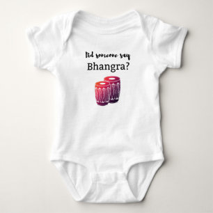 Sa någon att bhangra baby utrustning t shirt