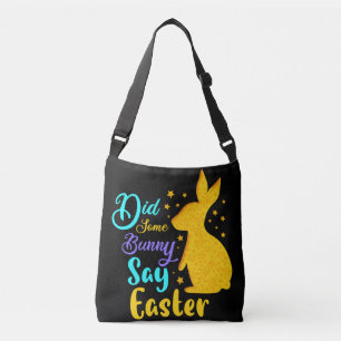 Sa någon Bunny Påsk Axelväska