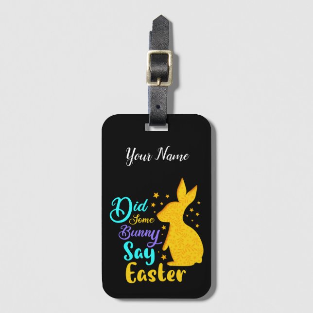 Sa någon Bunny Påsk Bagagebricka (Framsida vertikal)